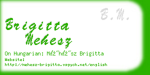 brigitta mehesz business card